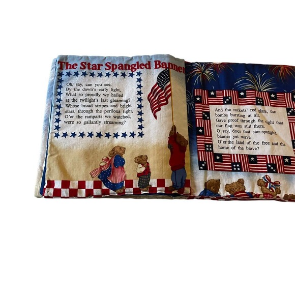 Yankee Doodle Songbook Fabric Cloth Handmade Childrens Vintage - Picture 6 of 7